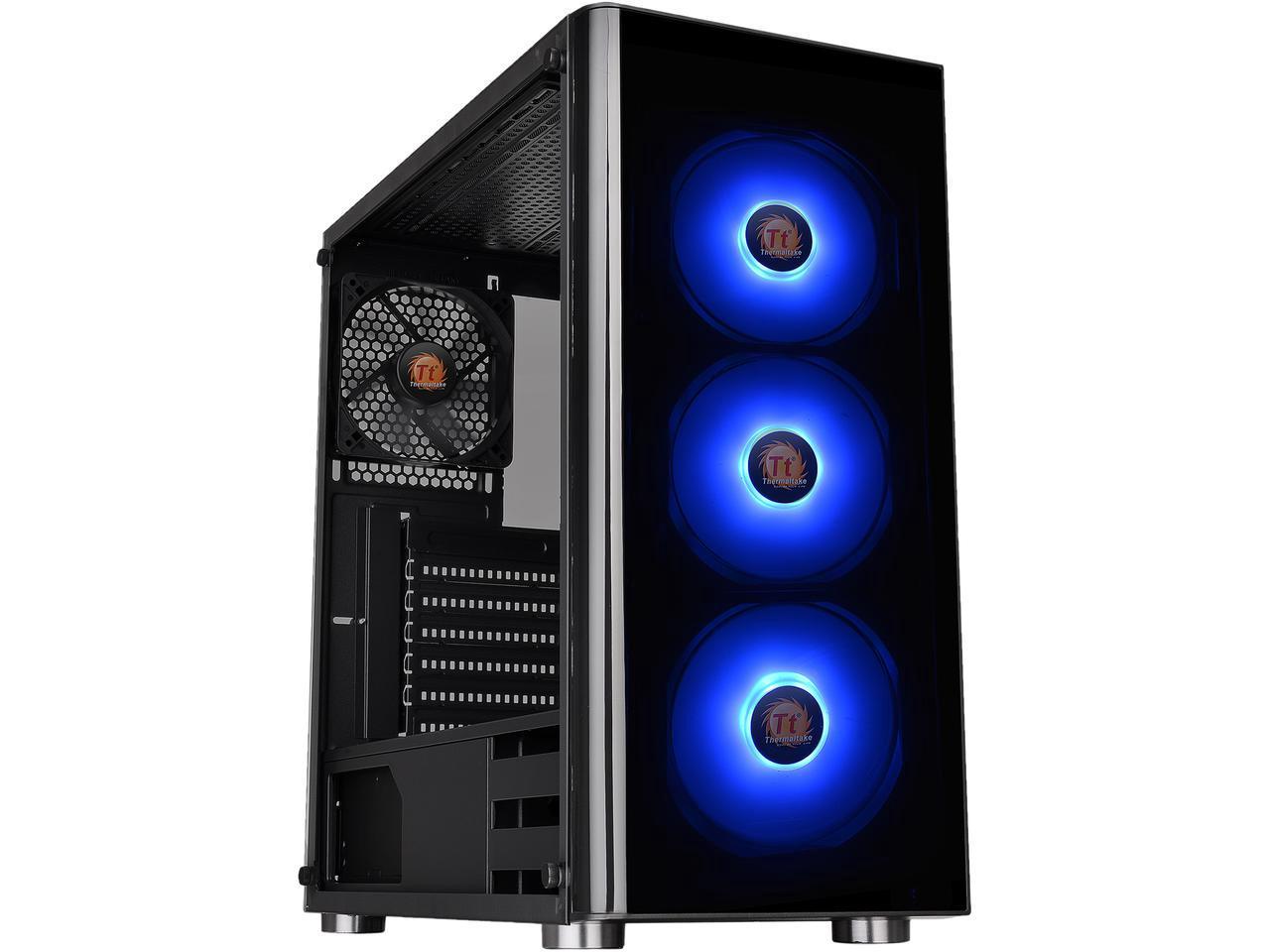 Thermaltake V200 Tempered Glass Edition + PSU 600 WATT - CA-1K8-00M1WN-01