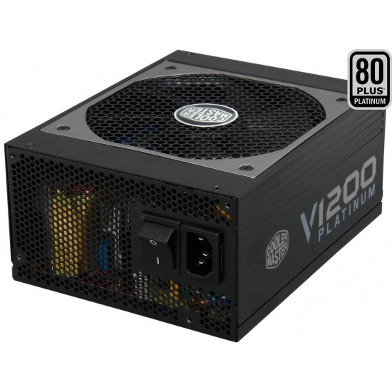 Cooler Master V1200 - Fully Modular 1200W 80 PLUS Platinum PSU with Silent Fanless Mode Operation