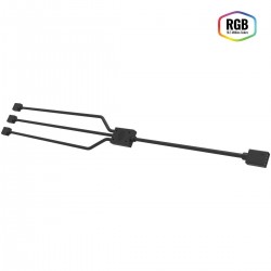 Cooler Master 1-to-3 RGB Splitter Cable for LED Strips, RGB Fans, 5pcs 4-Pin Header Computer Cases, CPU Coolers and Radiators RGB Fans