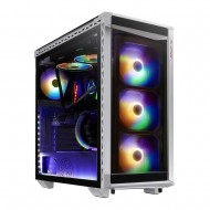 XPG Battle Cruiser Mid-Tower RGB Glass Panel PC Case WHITE