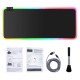 RGB Gaming Mouse Pad, YooMa 14 Lighting Modes 2 Brightness Levels Large Extended Soft LED Mouse Pad, Waterproof Computer Keyboard Mousepads Mat, Non-Slip Rubber Base and Durable Stitched Edges RGB Gaming Mouse Pad, YooMa 14 Lighting Modes 2 Brightness Levels Large Extended Soft LED Mouse Pad, Waterproof Computer Keyboard Mousepads Mat, Non-Slip Rubber Base and Durable Stitched Edges
