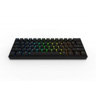 Obinslab Anne 2 Pro Mechanical Gaming Keyboard 60% True RGB Backlit - Wired/Wireless Bluetooth 4.0 PBT Type-c Up to 8 Hours Extended Battery Life, Full Keys Programmable (Gateron Brown, Black)