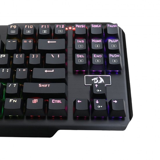Redragon K553 Mechanical Gaming Keyboard, USAS, 87 Keys, Tenkeyless, Compact Steel Construction with Arrow Keys & Cherry MX Blue Switches for Windows PC Gamer (RGB LED Backlit) Redragon K553 Mechanical Gaming Keyboard, USAS, 87 Keys, Tenkeyless, Compact Steel Construction with Arrow Keys & Cherry MX Blue Switches for Windows PC Gamer (RGB LED Backlit)