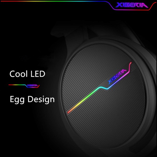 XIBERIA V20 Gaming Headset with USB Port and 7.1 Surround Sound, LED Light, Mic and Soft Earmuffs Gaming Headphone for PC Laptop Desktop XIBERIA V20 Gaming Headset with USB Port and 7.1 Surround Sound, LED Light, Mic and Soft Earmuffs Gaming Headphone for PC Laptop Desktop
