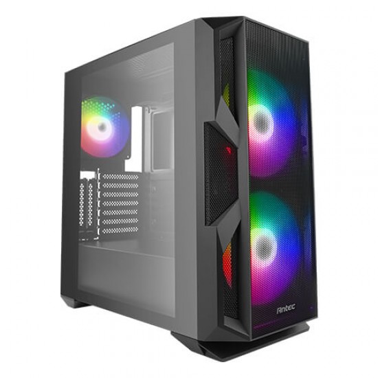 Antec NX Series NX800, Mid Tower E-ATX Gaming Case, Tempered Glass Side Panel, 360 & 280 mm Radiators Support, Built-In LED Controller, 2 x 200 mm ARGB Fans in Front & 1 x 140 mm ARGB Fan in Rear