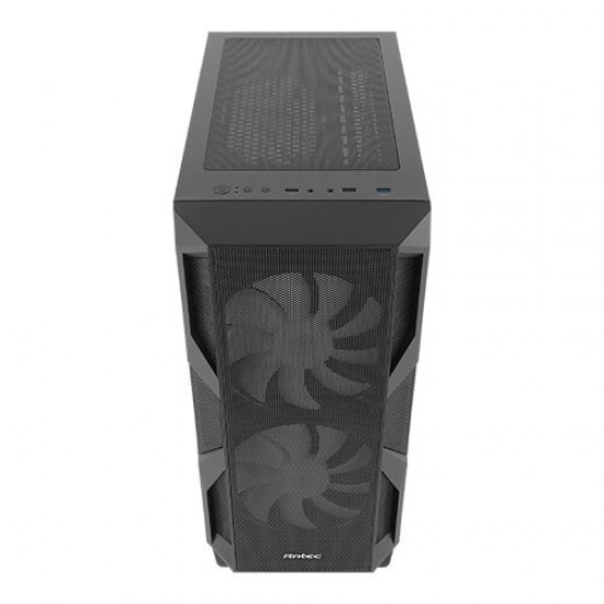 Antec NX Series NX800, Mid Tower E-ATX Gaming Case, Tempered Glass Side Panel, 360 & 280 mm Radiators Support, Built-In LED Controller, 2 x 200 mm ARGB Fans in Front & 1 x 140 mm ARGB Fan in Rear