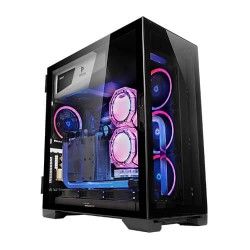 Antec Performance Series P120 Crystal E-ATX Mid-Tower Case, Tempered Glass Front & Side Panels White Led USB3.0 X 2, Aluminum VGA Holder Included - PC