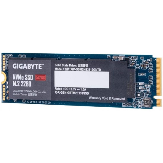 Gigabyte NVMe 1.3/ M.2/ PCIe 3.0x4/ 512GB SSD (GP-GSM2NE3512GNTD)