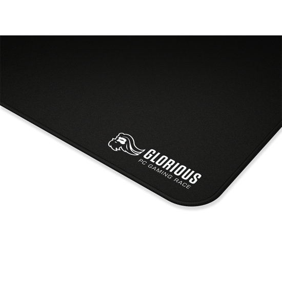 Glorious 3XL Extended Gaming Mouse Mat/Pad - Large, Wide (3XL Extended) Black Cloth Mousepad, Stitched Edges | 24"x48" (G-3XL)