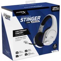 HyperX Cloud Stinger Core - Wireless Gaming Headset for PS4, PS5, PC, Lightweight, Durable Steel Sliders, Noise Canceling Microphone