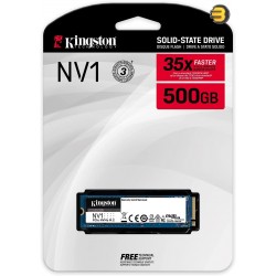 Kingston NV1 500GB M.2 2280 NVMe PCIe Internal SSD Up to 2100 MB/s SNVS/1000G