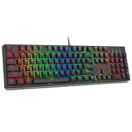 Redragon K582 SURARA RGB LED Backlit Mechanical Gaming Keyboard with104 Keys-Linear and Quiet-Red Switches