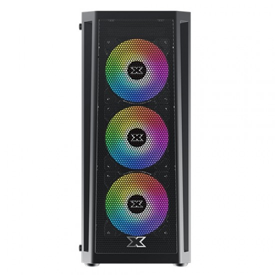 XIGMATEK Master X Gaming MID-TOWER CASE Rainbow RGB Fans 600W PSU
