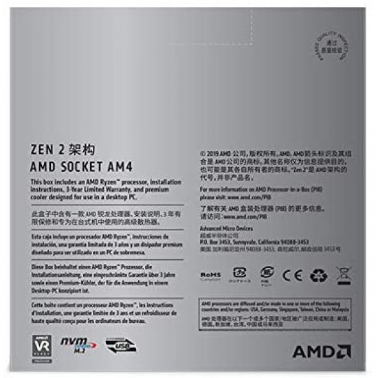 AMD RYZEN 5 3500X 6-Core 3.6 GHz (4.1 GHz Turbo) Socket AM4 65W 100-100000158CBX Desktop Processor - 100-100000158CBX