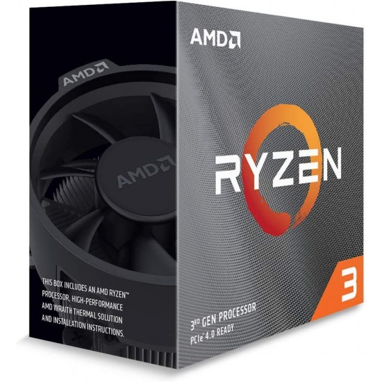 AMD Ryzen 3 3100 Quad-Core 3.9 GHz Socket AM4 65W 100-100000284BOX Desktop Processor - 100-100000284BOX