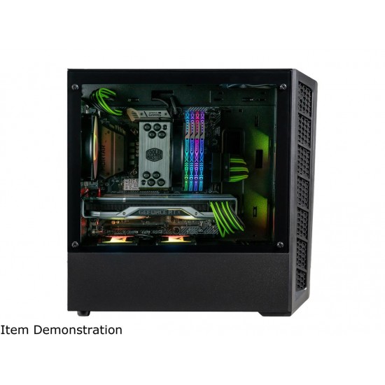 Cooler Master MasterBox MB311L ARGB Airflow Micro-ATX Mini Tower with Dual ARGB Fans, Fine Mesh Front Panel, Mesh Intake Vents, Tempered Glass Side Panel, ARGB Controller & ARGB Lighting System, MCB-B311L-KGNN-S02