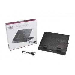 Cooler Master NotePal ErgoStand Lite - Adjustable Laptop Cooling Stand with Movable Fan and 5 Ergonomic Height Settings