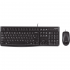 Logitech MK120 Wired Keyboard and Mouse for Windows, Optical Wired Mouse, USB Plug-and-Play, Full-Size, PC / Laptop - Black
